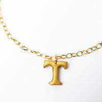 Gold Plated Chain with T