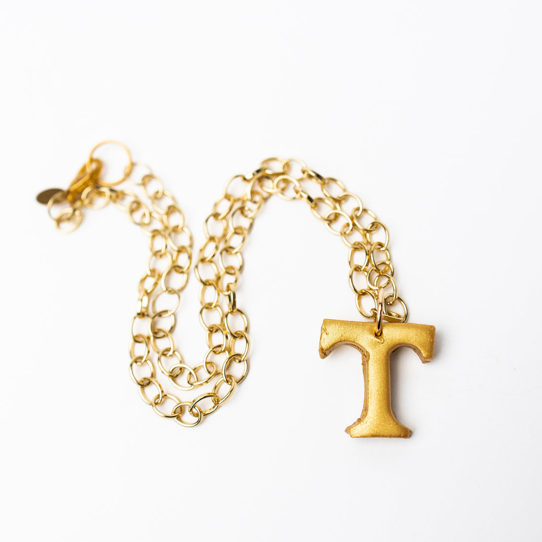 Gold Plated Chain with T
