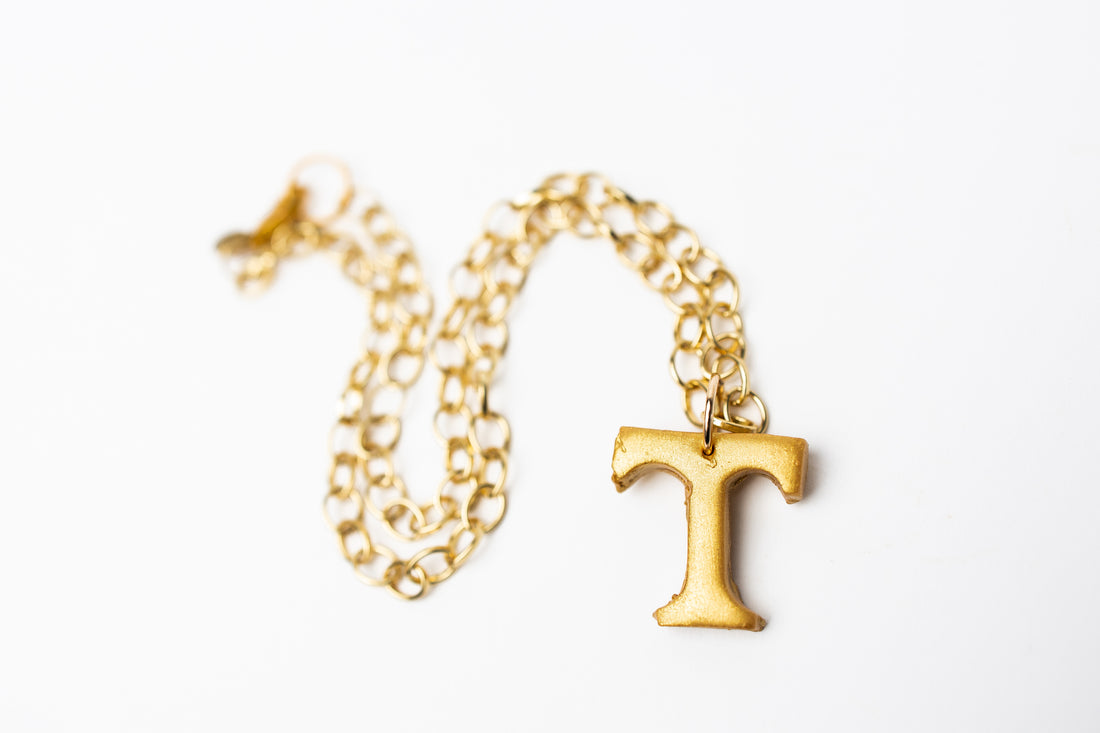 Gold Plated Chain with T