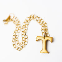 Gold Plated Chain with T