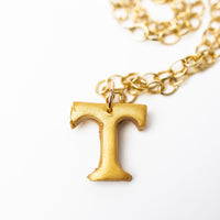 Gold Plated Chain with T