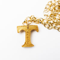Gold Plated Chain with T