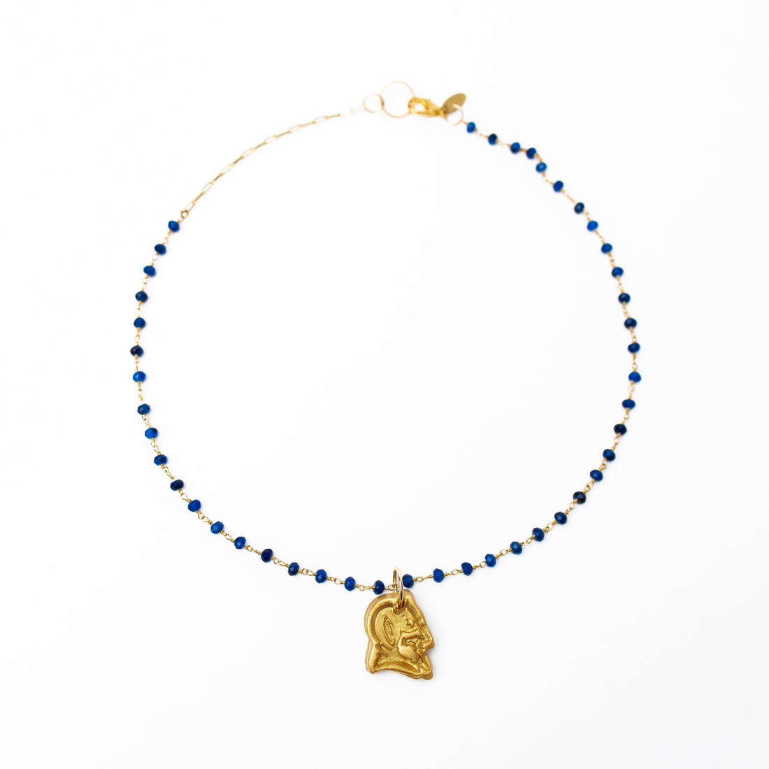 Blue Jade Chain with Blue Devil