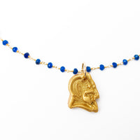 Blue Jade Chain with Blue Devil