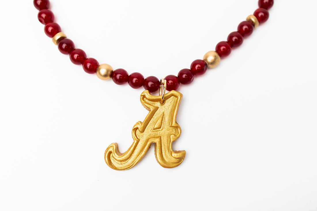 Crimson Jade with A Medallion