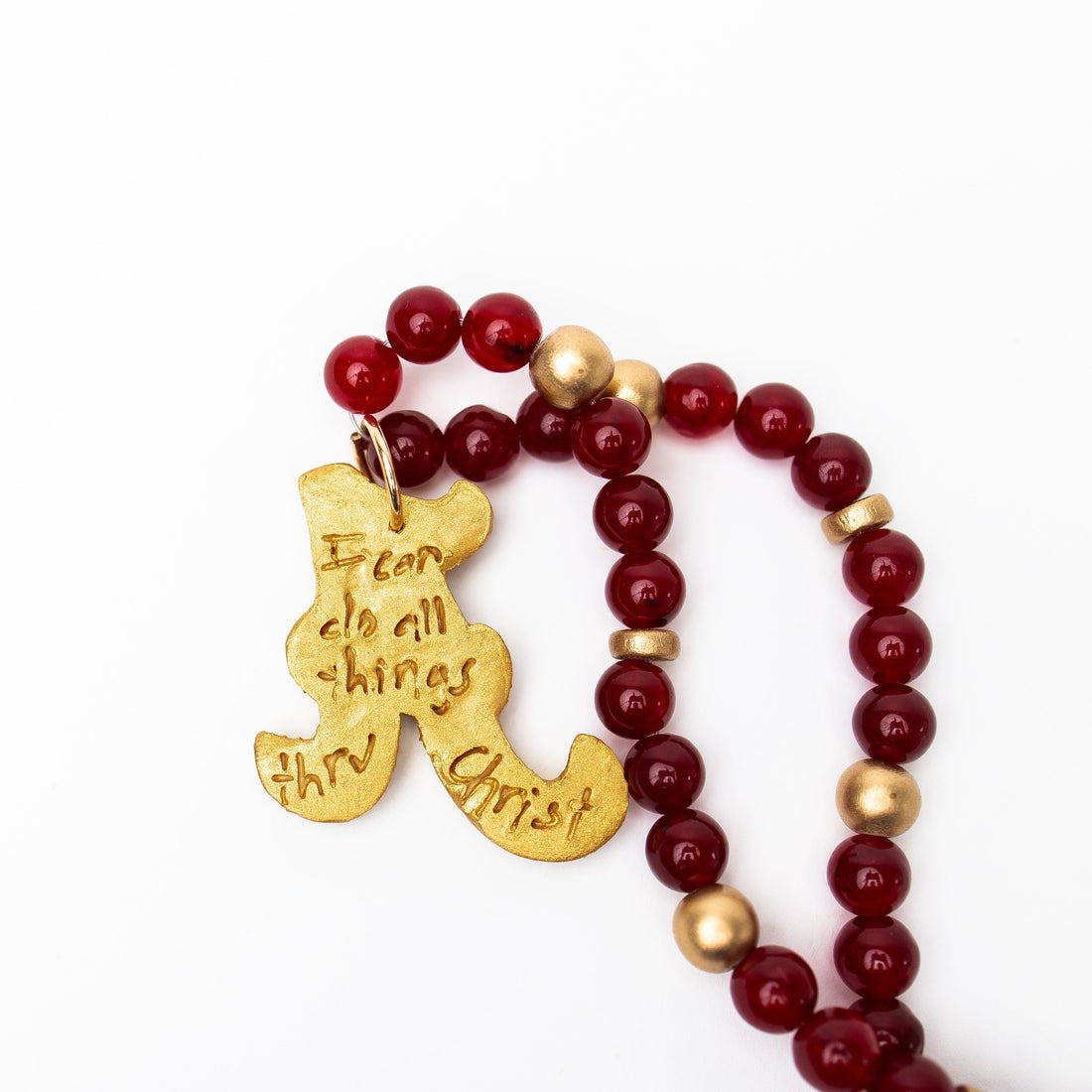 Crimson Jade with A Medallion