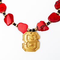 Red Nuggets with Black Jade and NC Medallion