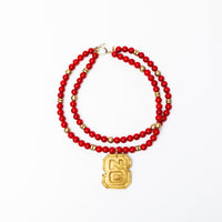 Red Double Jade with NC Medallion