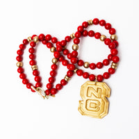 Red Double Jade with NC Medallion