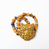 Orange and Blue Double Rainflower Jasper with Tiger