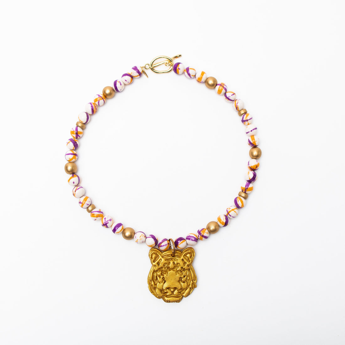 Orange and Purple Rainflower Jasper with Tiger