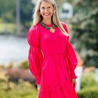 Large Dogwood & Pearl Stud Earrings