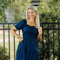 Small Gold Paperclip Chain with Kait Cross