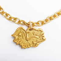 Gold Chain with Medium Gamecock