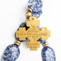 Blue Spot Jasper with Becky Gem Cross