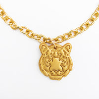 Gold Chain with Medium Tiger