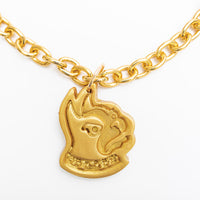 Gold Chain with Medium Terrier