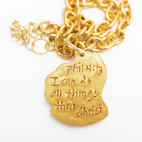 Gold Chain with Medium Terrier