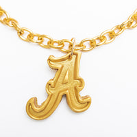 Gold Chain with Medium A letter