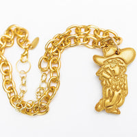 Gold Chain Medium with Rebel Man