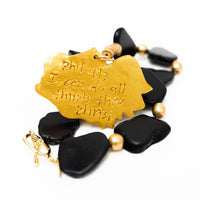 Black Nuggets with Gamecock Necklace