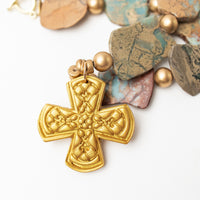 18" Aqua Terra Jasper Nuggets with Kristin Cross