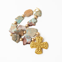 18" Aqua Terra Jasper Nuggets with Kristin Cross