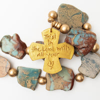 18" Aqua Terra Jasper Nuggets with Kristin Cross