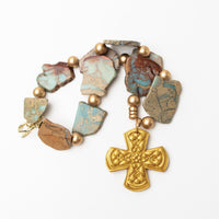 18" Aqua Terra Jasper Nuggets with Kristin Cross