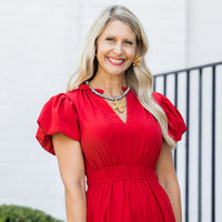 Silver Druzy Double with Anna Cross