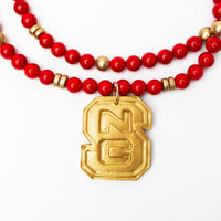 Red Double Jade with NC Medallion