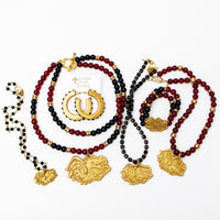 Black Jade Chain with Gamecock