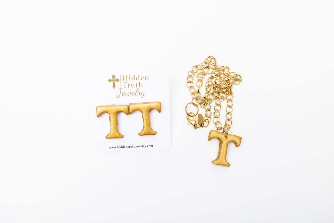 Gold Plated Chain with T