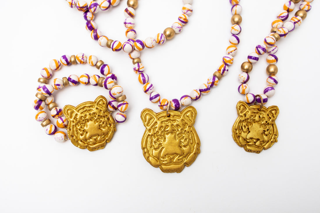 Orange and Purple Double Rainflower Jasper with Tiger