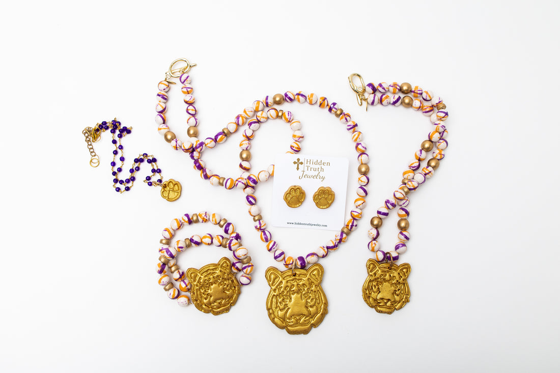 Orange and Purple Double Rainflower Jasper with Tiger