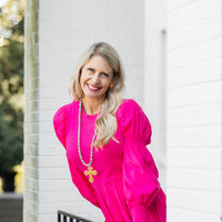 34" Dalmatian Jasper with Cami Cross