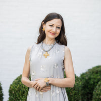 18" Silver Druzy Agate with Elaina Cross