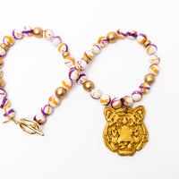 Orange and Purple Rainflower Jasper with Tiger
