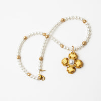 18" Pearls with Small Becky Pearl Cross