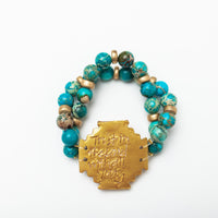 Turquoise Sea Jasper with Jerusalem