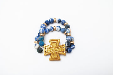 Blue Sodalite with Anna Cross