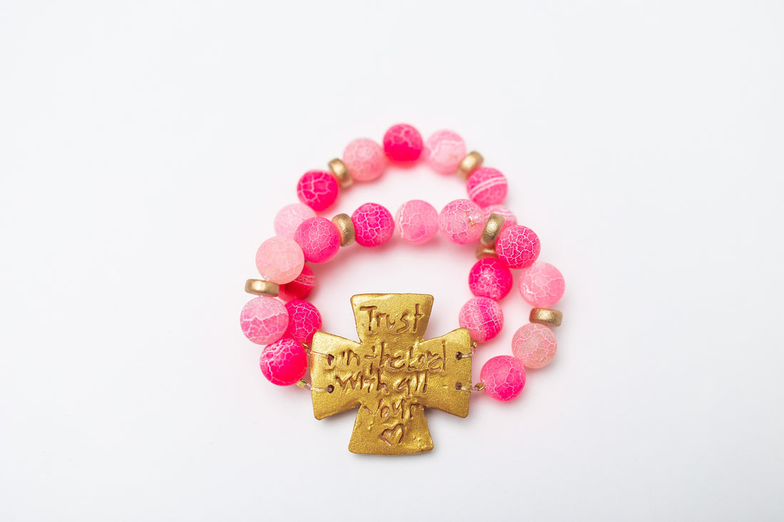 Pink Fire Agate with Anna Cross