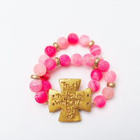 Pink Fire Agate with Anna Cross