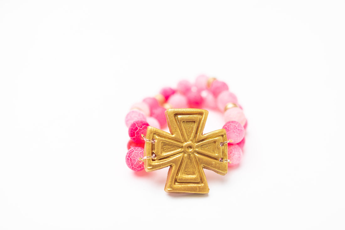 Pink Fire Agate with Anna Cross