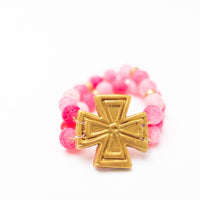 Pink Fire Agate with Anna Cross