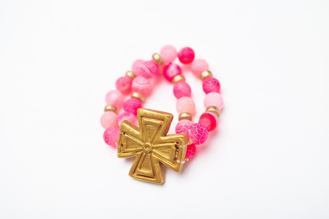 Pink Fire Agate with Anna Cross