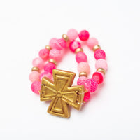 Pink Fire Agate with Anna Cross