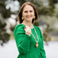 34" Freshwater Pearls with Anna Pearl Cross