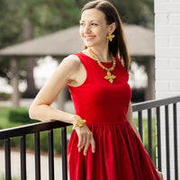 Rainbow African Sea Glass with Rachel Cross Bracelet