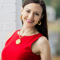 Gold Cable Chain with Annette Cross